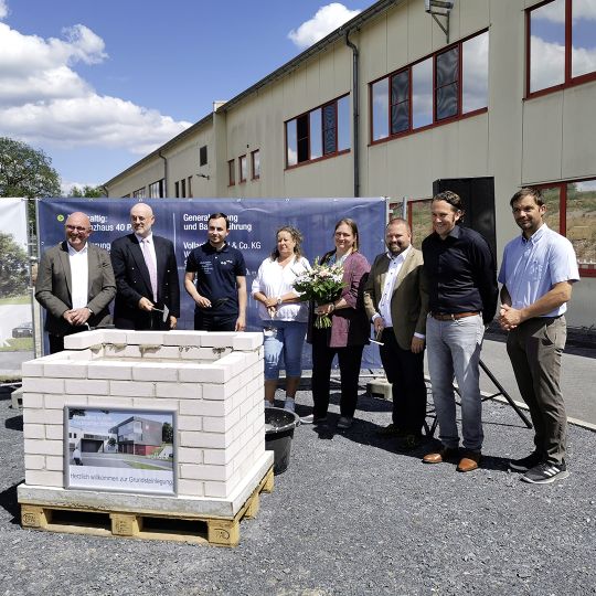 Elschukom, Vollack, Grundstein, Neubau, Feinstdraht, nachhaltig