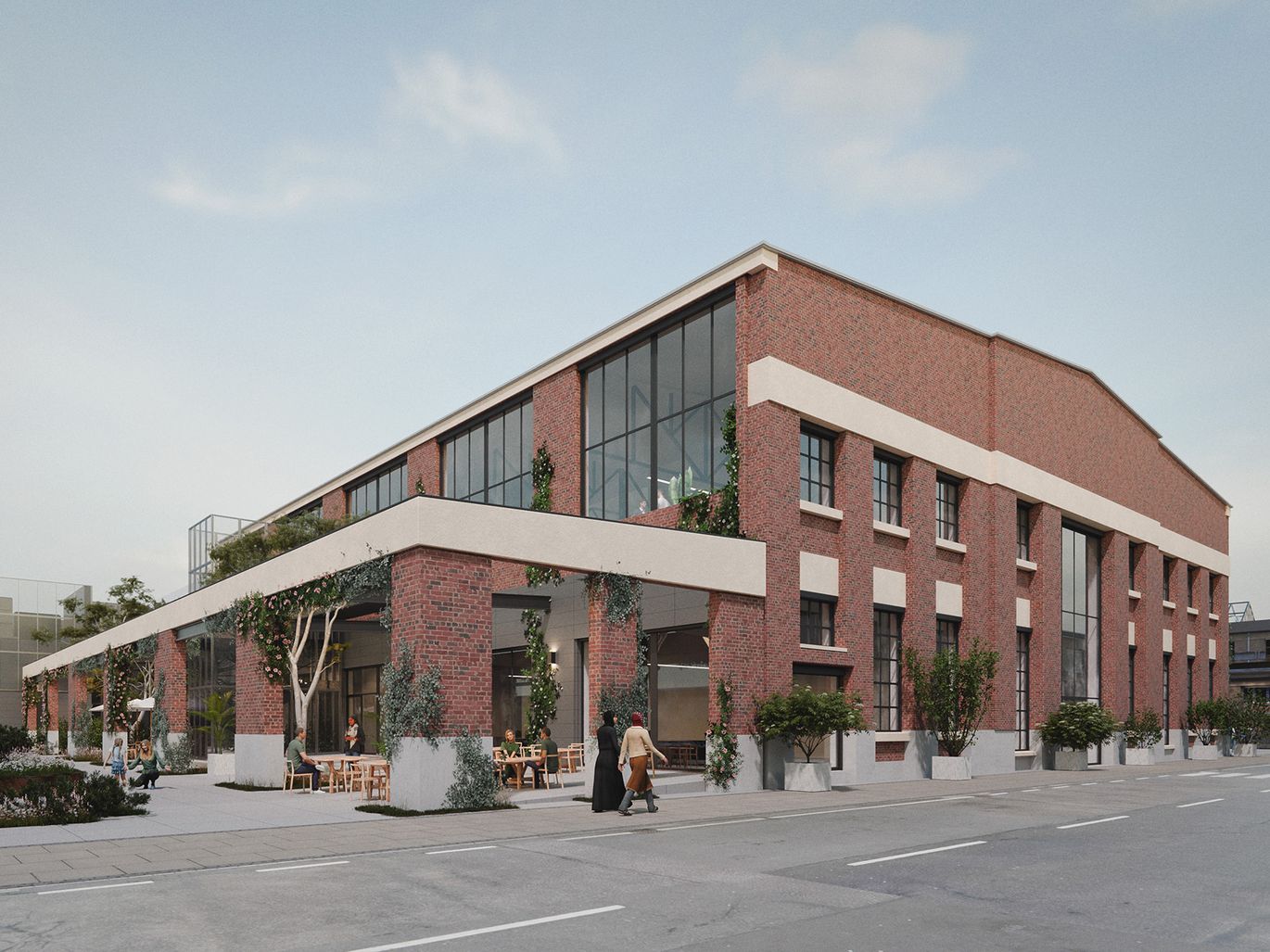 Bestandsgebäude sanieren: Revitalisierte Halle 21 erhält als moderne Arbeitswelt ein zweites Leben.