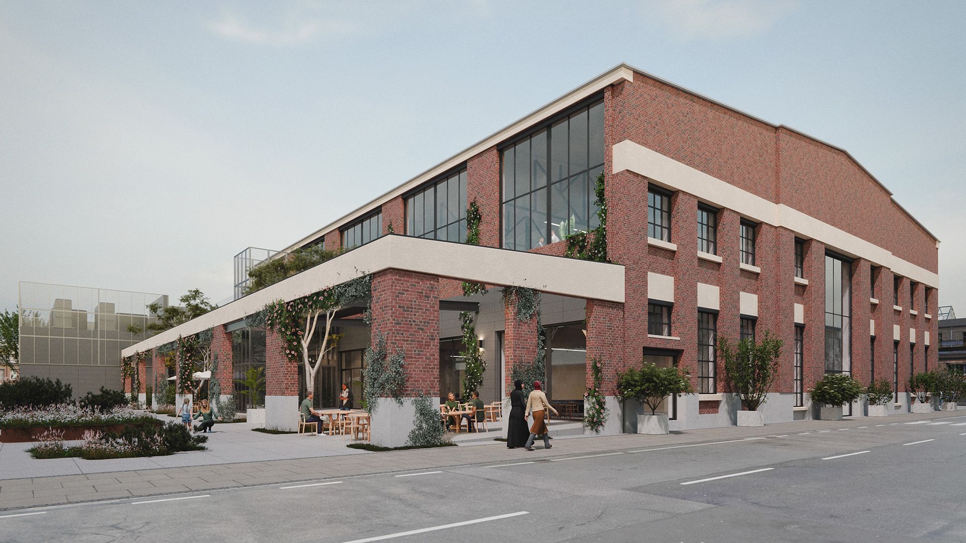 Bestandsgebäude sanieren: Revitalisierte Halle 21 erhält als moderne Arbeitswelt ein zweites Leben.