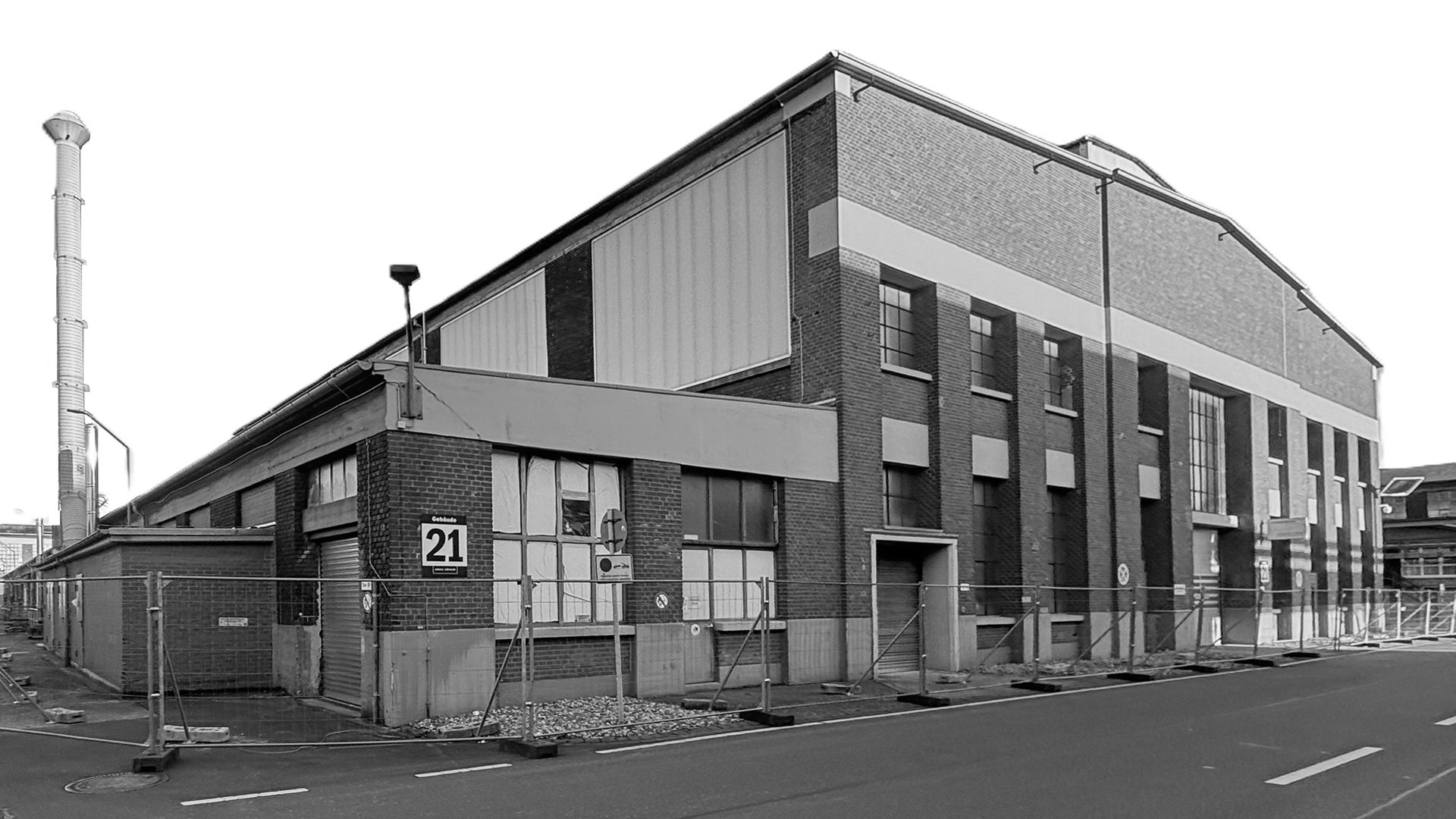 Bestandsgebäude sanieren: Halle 21 auf dem Areal Böhler vor der energetischen Modernisierung.