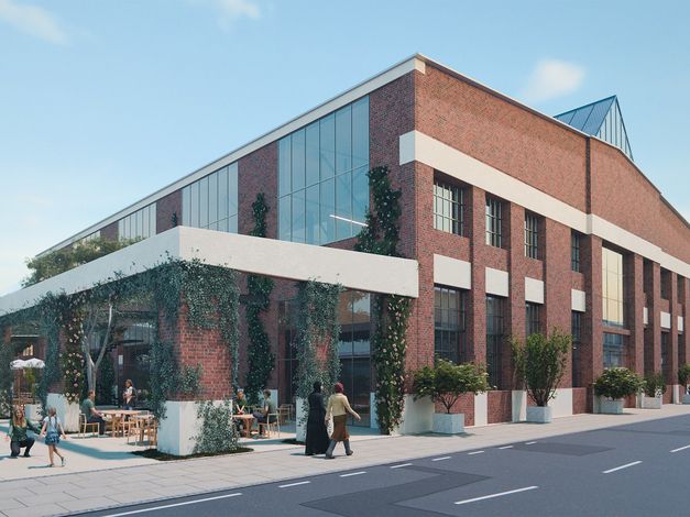 Bestandsgebäude sanieren: Halle 21 auf dem Areal Böhler vor der energetischen Modernisierung.
